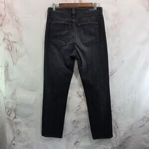 AG Adriano Goldschmied Jeans Womens 29 Black R High Rise Straight Crop Denim